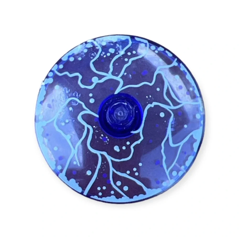 LEGO Dish / Radar with White Force Field Pattern Trans-Purple